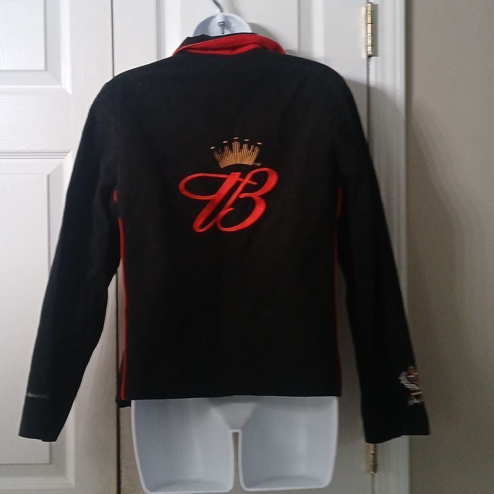 Chase Authentics vintage  Dale Jr. Budweiser fitted ladies jacket  Sz M NWOT